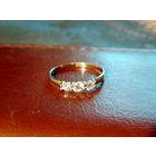 Кольцо с фианитами, серебро, 18 размер