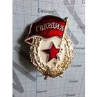 Знак Гвардия СССР, алюминий без закрутки