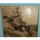 Фото Германия1945  разведка РККА на мотоцикле подписано