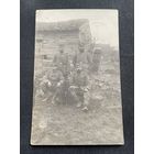 Фотооткрытка 1 Мировая война / Группа немецких солдат / Koniglich Sachsisches Reserve-Ersatz-Bataillon Feldpost 03.11.1915
