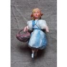 Ёлочная игрушка СССР вата папье-маше красная шапочка