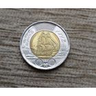 Werty71 Канада 2 доллара 2012 Война 1812 года 200 лет Корабль Фрегат Шеннон биметалл