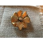 Брошь Крупный Цветок Германия винтаж
