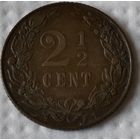 Нидерланды 2и 1/2 цента, 1905 (14-12-10)