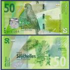 Сейшельские острова (Сейшелы), 50 рупий 2016 г, P-49 (BA, черный попугай, древесная лягушка), UNC