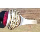 Кольцо серебро