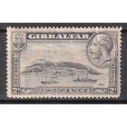 132.BrK. Великобритания. Колонии. Гибралтар. Скала. Георг V. 2P. 1932 г. Mi.#98A.