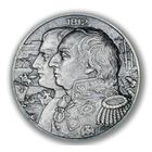 Ниуэ 5 долларов 2012г. "Война 1812г. Кутузов М.И.". Монета в капсуле; деревянном подарочном футляре; номерной сертификат; коробка. СЕРЕБРО 62,20гр.(2 oz).