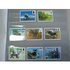 Марки - фауна, Польша, 1973, большой размер, 8 шт, волк, кабан, лось, рысь и др.