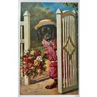 Открытка чистая 9х14 см. Художник Артур Тиле. Репринт