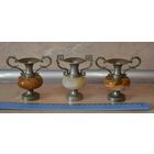 Вазочки (оникс, металл). Европа. Цена за три.