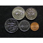 Исландия 10 эйре,1,10,50,100 крон 1981-2011г