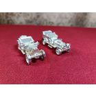 С рубля без мц. 2 модельки ретро автомобилей. пластик. 5х2.2х2см.