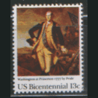 США. М. 1291. 1977. Дж. Вашингтон в Принстоне 1777 г. ЧиСт.