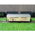 Вагон - изотерма "SPATENBRAU" 2-х осный (бел) "LIMA"б/у 1/87 HO