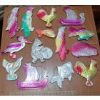 Лот ёлочных игрушек. Картонаж СССР. 14 шт. Редкий Берлинский Мишка. Распродажа коллекции!