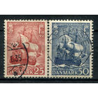 Дания - 1951г. - корабли - 2 марки - полная серия, гашёные [Mi 323-324]. #3-WB-97-KS-6