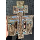Распятие Христово с 4 эмалями. 16,5х10,7см