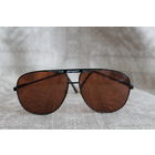 Очки солнцезащитные из 90-х светло коричневые линзы