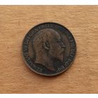 Великобритания, фартинг 1907 г., Эдуард VII (1901-1910)