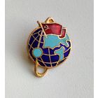 Значок. Первый искусственный спутник Земли (тяжёлый, горячая эмаль).