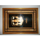 Панно  МIНСК  инкрустированное соломкой (книга подставка)