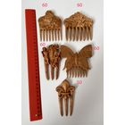 Гребень для волос, заколка, расческа из ценной породы дерева Сувель березы Цена за 1