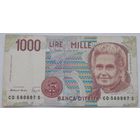 Италия 1000 лир 1990 года  VF