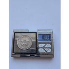 50 копеек 1922 года. ПЛ. Серебро 900. Монета не чищена. 45590.