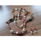 Бусы и серьги ссср натуральные камни