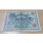 100 марок 1908 года Германии  9904835 красный номер и печать