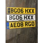 Номерные знаки авто для коллекции Англия