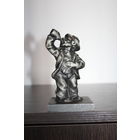 Чугунная статуэтка "Пьяница", высота 12,5 см., вес 734 г, клеймо.