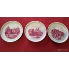 Тарелки коллекционные из серии " Города" Старая Германия. 3 шт. 10 см