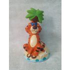 Фигурка Тигр под пальмой статуэтка керамика