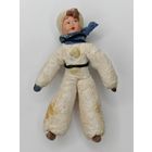 Новогодняя ёлочная игрушка СССР вата "Мальчик". С рубля