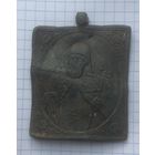 Нательная иконка, ладанка. Олово.