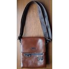 Кожаная сумка-барсетка Jeep Buluo на плечо