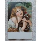 Старинная открытка. Грёз. Верность. Издательство Штенгель