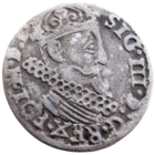 Речь Посполитая: Литва и Польша, трояк (м.д. Краков)/ 3 Grossus (Cracow) 1623 г., состояние VF, Жигимонт III