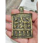 Старинная иконка Деисус избранные святые,19 век