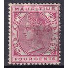 11.BrKM. Великобритания. Колонии. Маврикий. Виктория. Стандарт. 4C. 1885 г. Mi.#68.