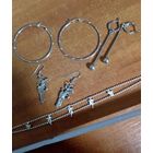 Бижутерия (серьги 3 пары и браслет) одним лотом