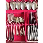 НАБОР СТОЛОВЫХ ПРИБОРОВ. МЕЛЬХИОР. 24 ШТУКИ. ЗиШ. СМ.ФОТО И ОПИСАНИЕ.