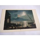 Открытка 1985г. М. Антонов. Пейзаж с Везувием.