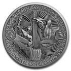 Соломоновы острова 5 долларов 2018г. "Путешествия Одиссея: Эол". Монета в капсуле; подарочном футляре; сертификат; коробка. СЕРЕБРО 62,20гр.(2 oz).