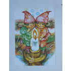 Раудсепп с новым годом  1990   10х15  см