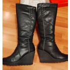 Женские сапоги, зимние, кожа.Passo avanti.