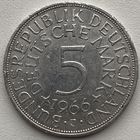 Германия 5 марок 1966 г. J - Гамбург
