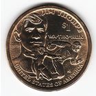 1 доллар США 2018 год Сакагавея Джим Торп "Уа-То-Хак" двор D _состояние UNC